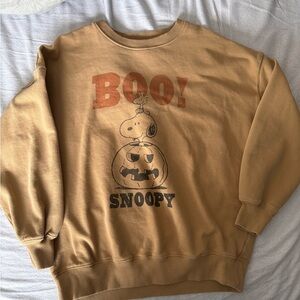 Snoopy Tan Sweater